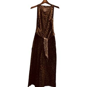 Banana Republic Brown Leopard Print Jumpsuit